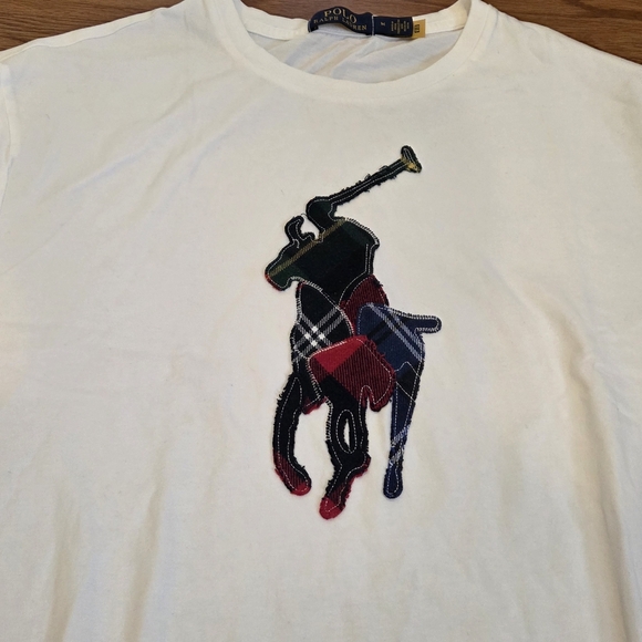 Polo Ralph Lauren Men's Classic Fit Plaid Patchwork Big PONY Shirt Long Sleeve - Picture 2 of 8